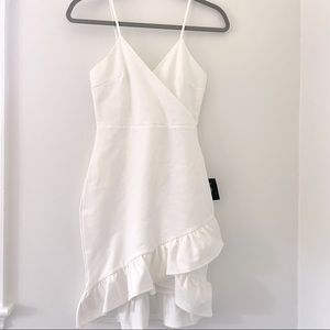 Lulus sealed with a kiss bodycon dress(white), new